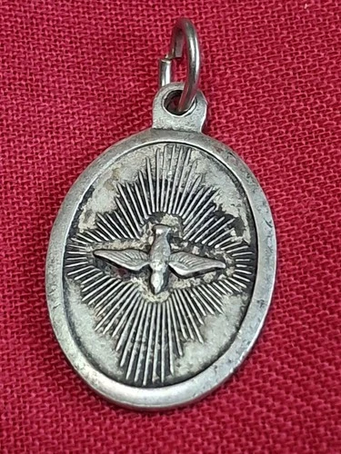 Vintage Holy Spirit Guardian Angel 2 Sided Medal NEW 1980s Italy