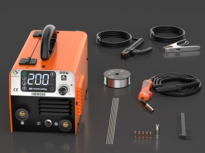 HITBOX HBM200 Schweißgerät 2in1 Lift TIG MMA ARC Inverter Tragbar Kompakt 200A