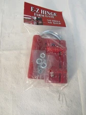 E-Z Hinge Farm Gate Kit 3" Red No Drill No Weld