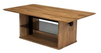 Couchtisch Nagold Wohnzimmertisch 110X62X42-58Cm HöHenverstellbar Eiche GeöLt Ma