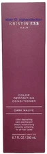 1x New Kristin Ess Color Depositing Conditioner Dark Mauve 6.7 Oz Semi-permanent