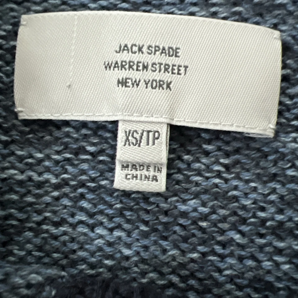 Jack Spade Blue Watkins Crewneck Sweater Mens XSmall Cotton - Image 3 of 4