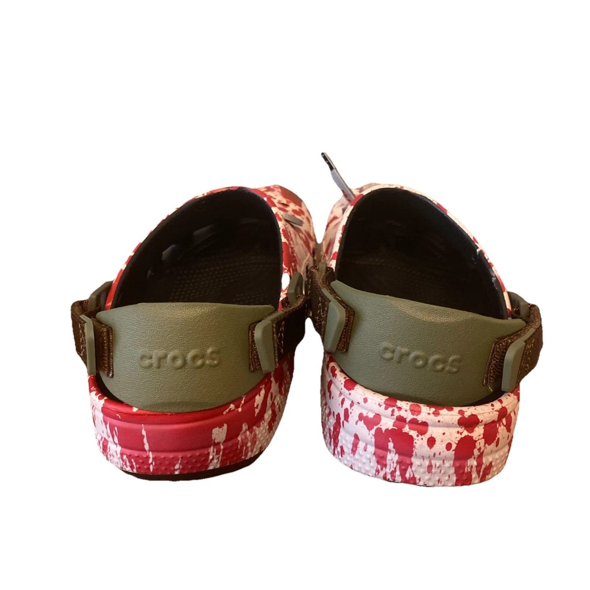 Crocs Friday the 13th Classic Clogs 212073-90H Red White Green Men\'s Size 12 Friday The 13th X Classic Clog  main image 2