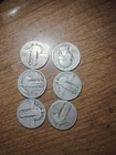 6 Silver Quarters
