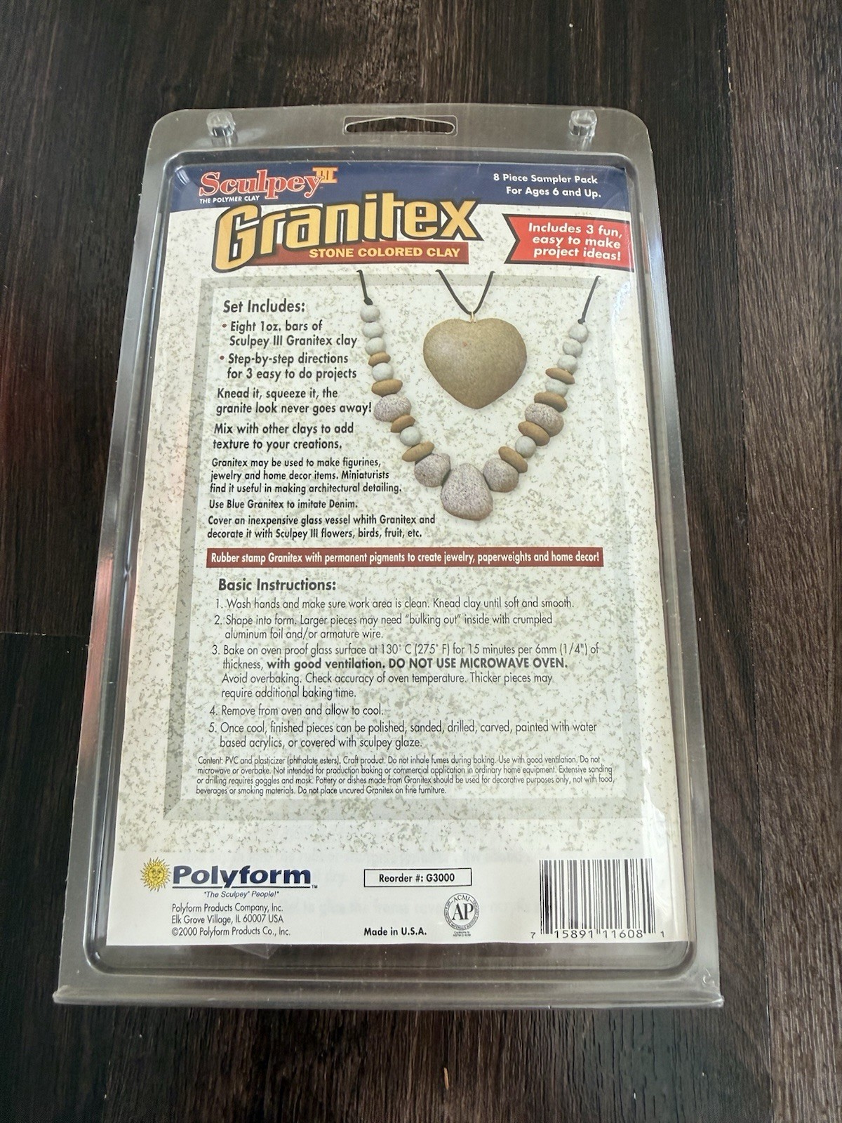 Sculpey III Polymer Clay Bars 1oz Sampler Oven Bake Clay & Granitex Stone READ