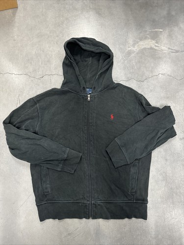 Vintage Polo Ralph Lauren Zip Up Hoodie Men’s XL Jacket Black