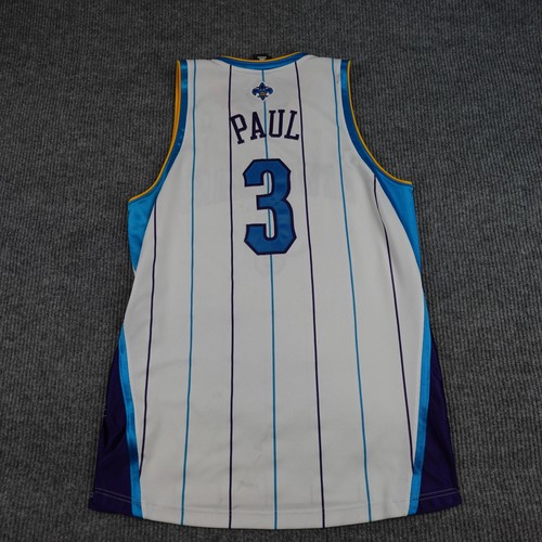 Vintage New Orleans Hornets Jersey Mens 44 White NBA Chris Paul 3 Adidas - Picture 7 of 13