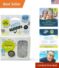 Reusable Silicone Ear Plugs - Water Protection for Swimming & Surfing - 3 Pairs