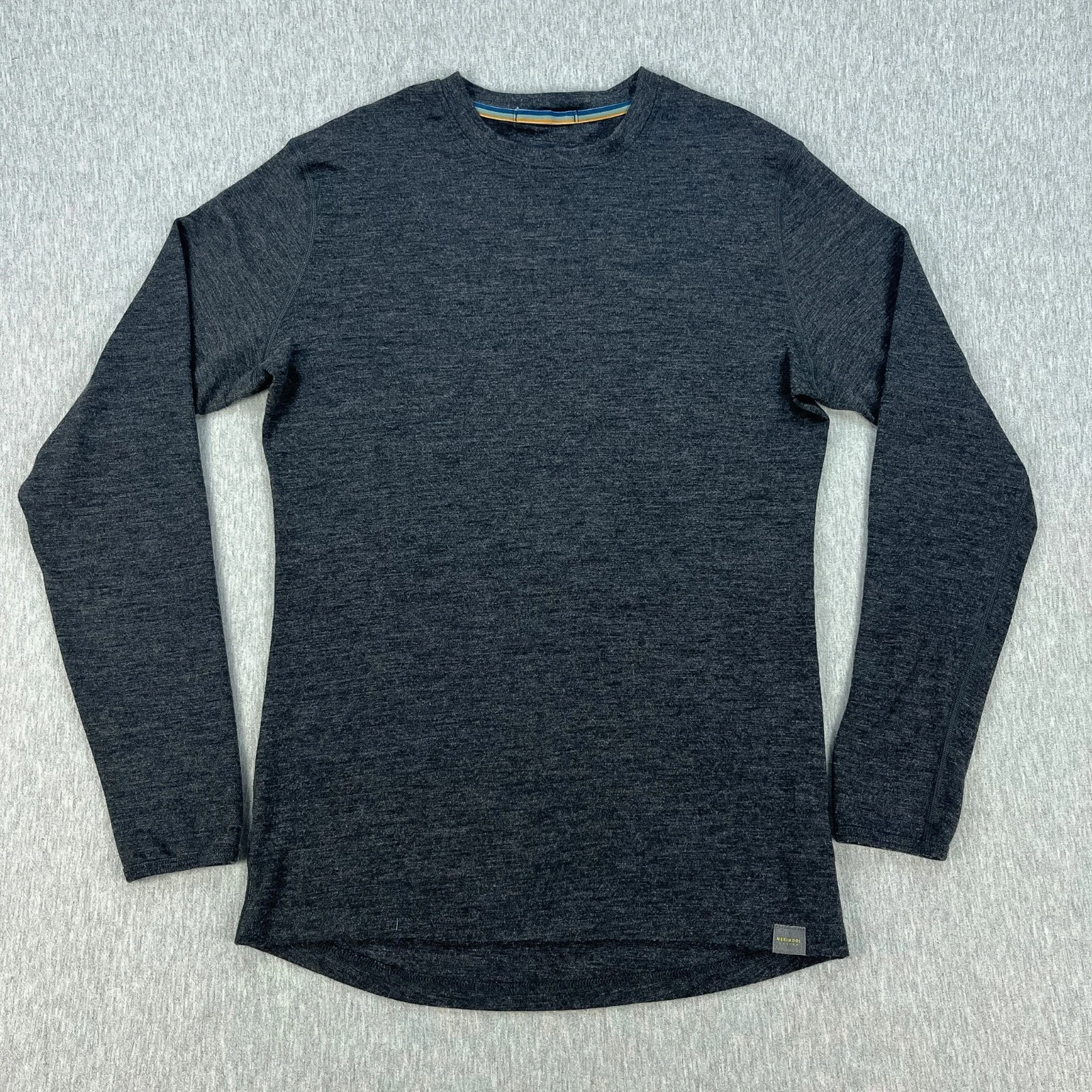 Meriwool Layers 250g Long Sleeve Top Mens L Dark Gray 100% Superfine Merino Wool