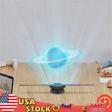 3D Holographic Projector 244-LED Hologram Fan Advertising Player Kit w/Control