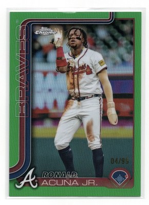 2025 Topps Chrome - Ronald Acuña Jr. #257 Green Refractor /99