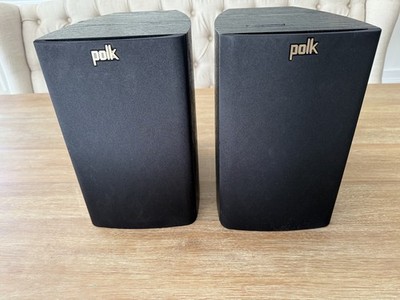 2 Polk Audio TSx110B 2-Way Black Bookshelf Speakers Speaker Awesome Sound