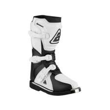 Answer AR1 Youth Race Boots - Black/White - Youth Size 3 446649