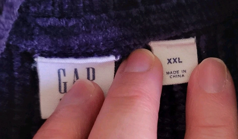 Cárdigan de chenilla Gap Kids talla 2XL azul bolsillos escuela niña niño Pascua Foto 4 de 4