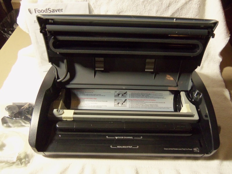 Food Savor, New In Box,  Vacuum Sealer-Bags and Jars, 10 Rolls of Bags