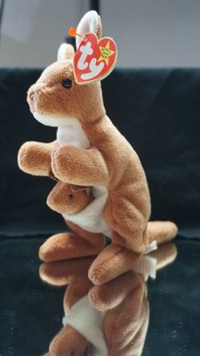 TY Beanie Babies 1996 Pouch the Kangaroo w/ All Tags Style 4161