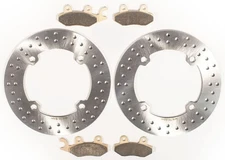 2011-2017 Can-Am Commander XT 1000 4x4 Front Brake Rotors and Brake Pads