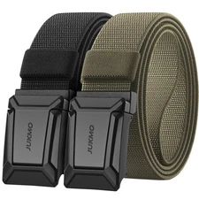 Stretch Tactical Belt Men 2 Pack Military Rigger Elastic Quick Release Web Gear
