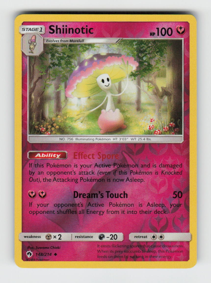 Shiinotic SM - Lost Thunder SM8 148/214 NM Reverse Holofoil Pokemon Card