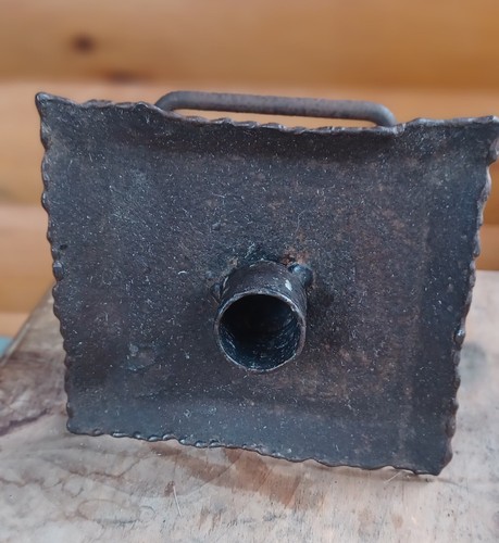 Vintage Primitive Farmhouse Metal Rustic Chamber Stick Candle Holder - Unique - Picture 6 of 14