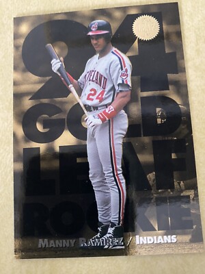 1994 Leaf Gold Leaf Rookies Manny Ramirez Cleveland Indians #6 -NICE CARD!!!