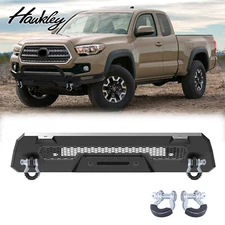 Powder Coated Steel Front Bumper For 2016-2023 Toyota Tacoma with 2*D-Rings DIY