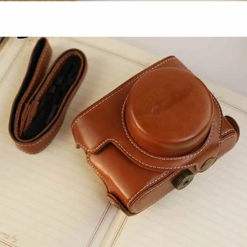 Leather Camera Case Bag Cover For CANON PowerShot G16 - Image 3 of 4