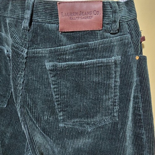 Ralph Lauren Green Corduroy Straight Leg Pants Women’s Size 8P - Picture 5 of 7
