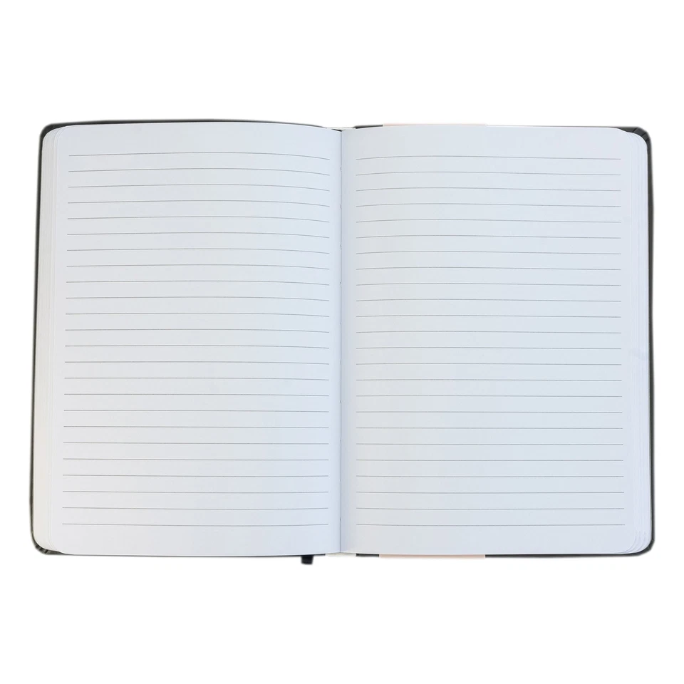 Diario Eccolo negro y hermoso, negro, 6 pulgadas x 8 pulgadas, 256 páginas Foto 3 de 3