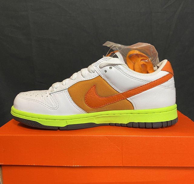 Nike Dunk Low DS Womens Sz 6.5 Gs Sz 5 White/Orange Blaze/Shock Orange/Neon | eBay