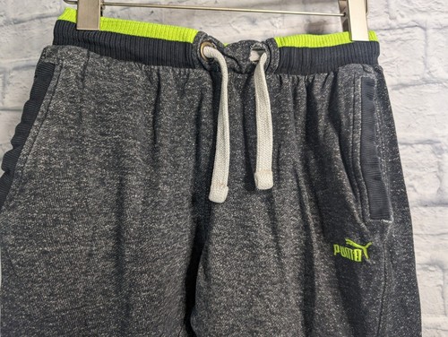Puma Youth Boy's Charcoal Heather Gray Jogger Athletic Pants Large 14-16 - Picture 2 of 5