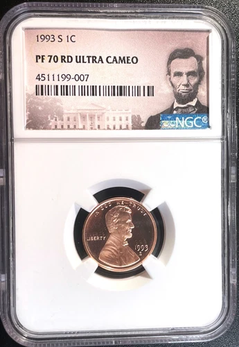 1993 S 1c Lincoln Memorial Cent, NGC Certified PF 70 UCAM RD