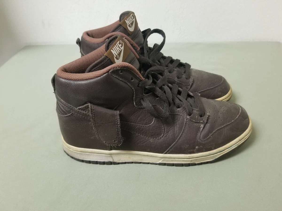Vintage Nike Dunks High Premium Brown Black Shoes Sneakers Size 10 - 312786 223 Nike Air Dunk High Premium VTG XHTF EUC | Mercari main image 3