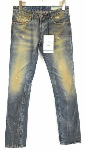 Diesel Myboy Regular Slim-Straight Low Waist 0821D Vaqueros Mujer Estrechos W24/L30 - Imagen 10 de 10