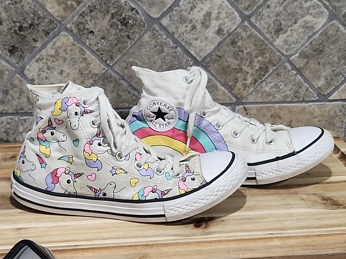 Converse All Star Chuck Taylor 663994C Rainbow Unicorn Shoe