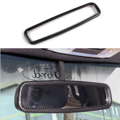 Interior Rearview Mirror Cover Trim for F150 15+/Mustang 09+/Bronco Carbon Fiber