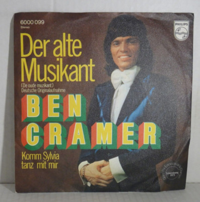 BEN CRAMER - Der alte Musikant (de oude muzikant) 7''Single Philips 1973 Mint-