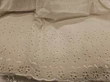 PROUDLY MADE IN USA Elegant Eyelet Dust Ruffle Bed Ruffle Beige 16 Inch Drop