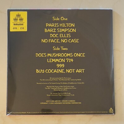 White Girl Wasted Instrumentals X/150 LENTICULAR BLACK