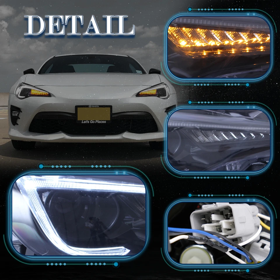 Faros LED VLAND para SUBARU BRZ 2013-2020&2013-20 Scion FR-S&TOYOTA 86 17-20 Foto 4 de 4