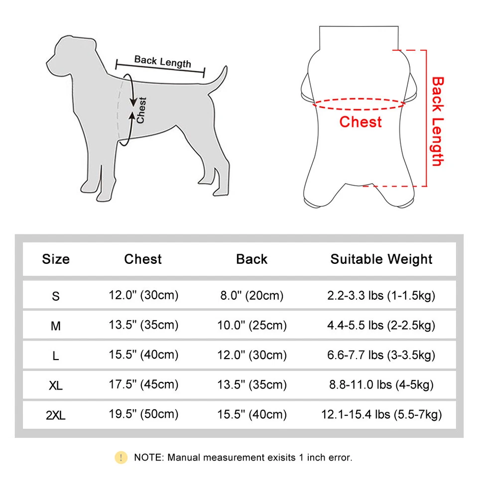 Thick Fleece Dog Pajamas Winter Clothes Warm Puppy Jumpsuit Coat For Small Dogs - Image 4 of 4