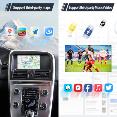 Drahtloses Carplay/Android Auto für Volvo XC60 S60 V40 V60 7-Zoll-Bildschirme