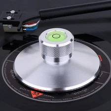 Aluminum Turntable Record Weight Clamp Stabilizer With Bubble Level
