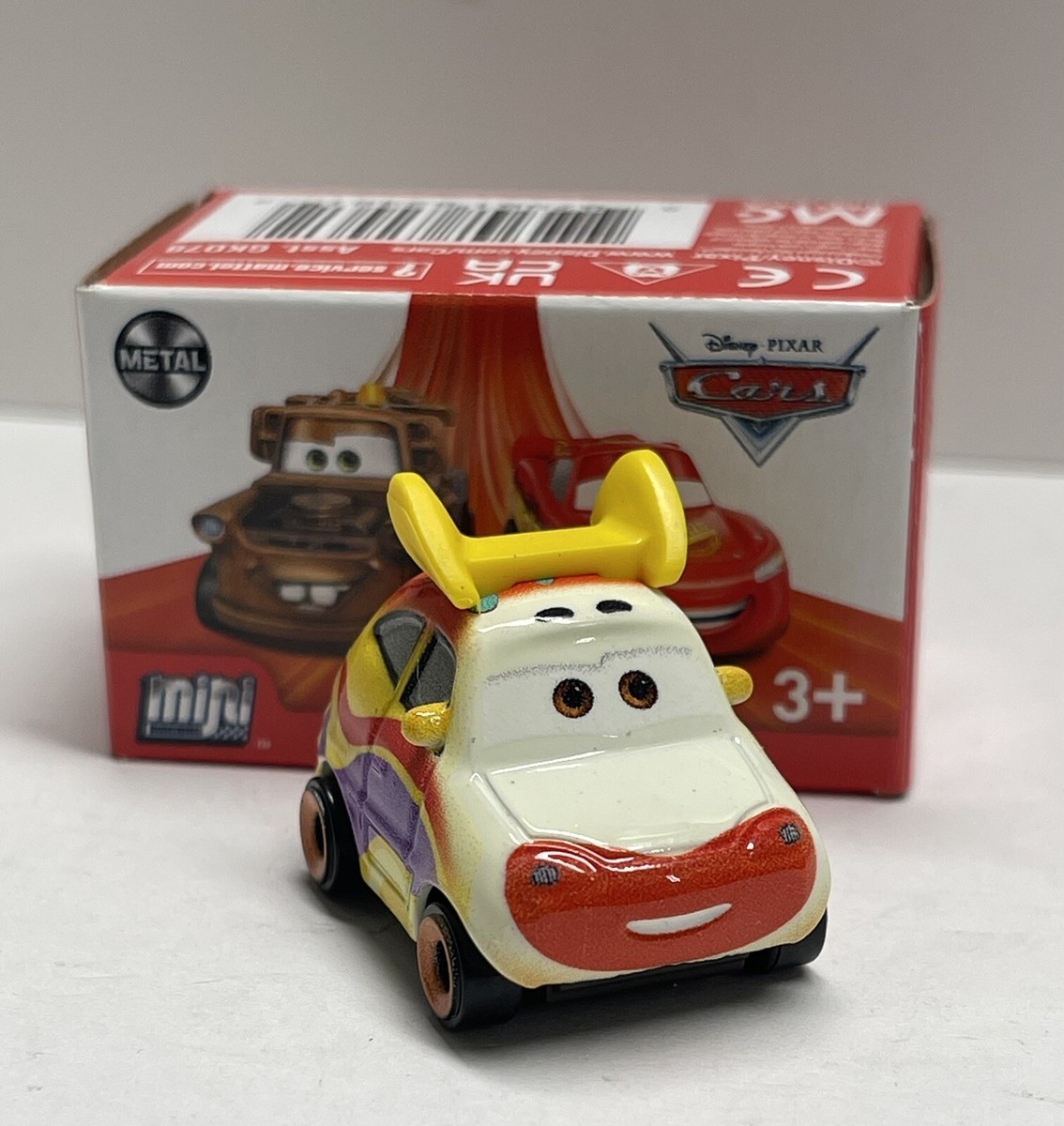 DISNEY PIXAR CARS MINI RACERS CLOWN CAR HATCHBACK ROADETTE MARKER