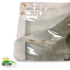 CLEAR CANOPY CURTAINS PVC SIDE WALL VINYL GLASS HEAVY DUTY TARP