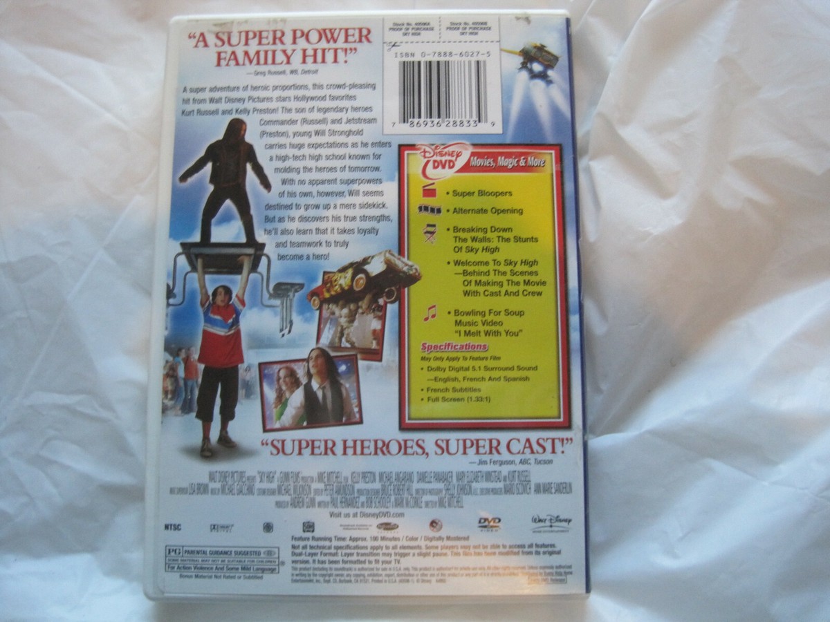 Disney Sky High starring Kurt Russell Lynda Carter~DVD~LBDVE | eBay