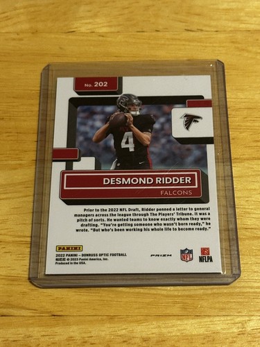 2022 Panini Donruss Optic Desmond Ridder Holo Rated Rookie #202 - Foto 2 di 2