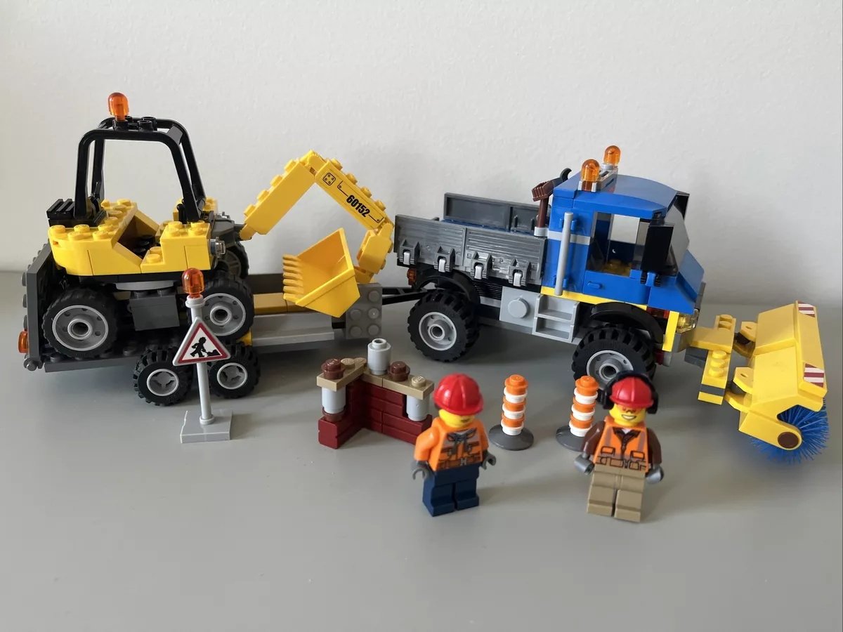 Lego city sweeper & top excavator 60152