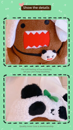 Domo-kun Panda Plush Doll Cute Soothing Toy 11.8 Inch Collectible Figure 1pcs - Picture 6 of 6