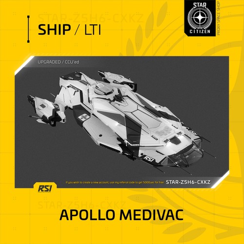 Star Citizen - RSI APOLLO MEDIVAC - LTI - (Lifetime Insurance) - Picture 1 of 7